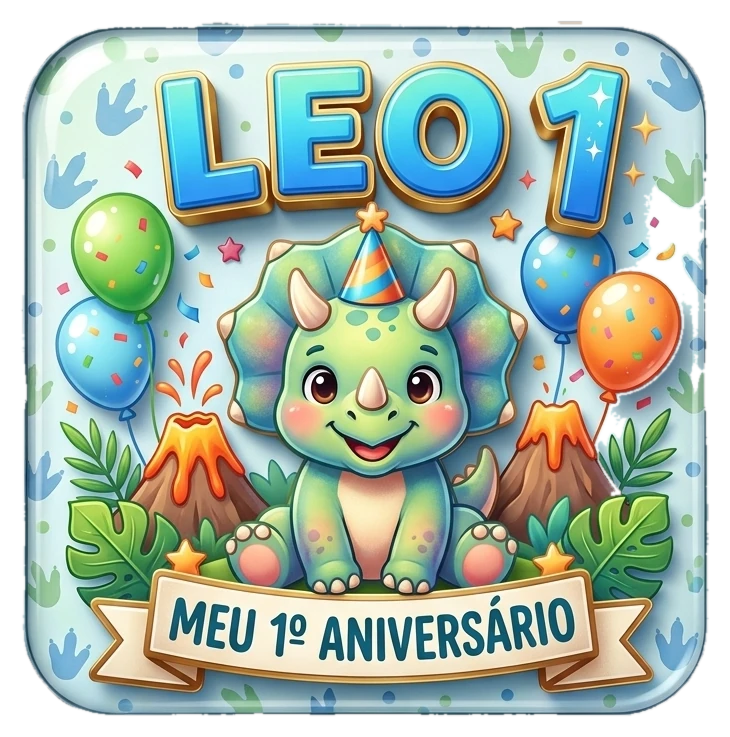 Ímã de aniversário modelo 2